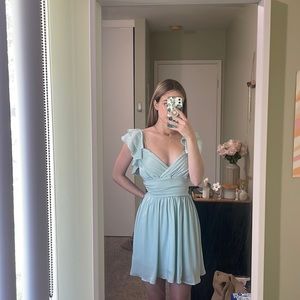 NWT Seafoam flowy mini dress